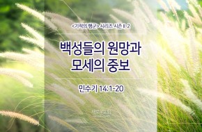 2017-10-01 백성들의 원망과 모세의 중보