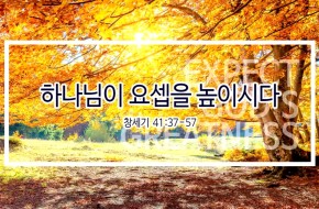 2019-10-20 하나님이 요셉을 높이시다