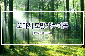 2019-05-19 또다시 도망가는 야곱