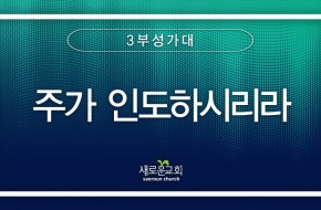 2023.11.19 주가 인도하시리라 (3부성가대)