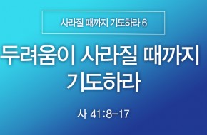 2025-02-09 두려움이 사라질 때까지 기도하라