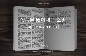 2026-01-28 폭풍을 뚫어내는 소망 (김대훈 목사)
