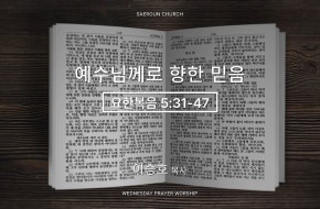 2026-02-25 예수님께로 향한 믿음 (이승호 목사)